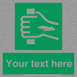 Custom Pull Bar Sign